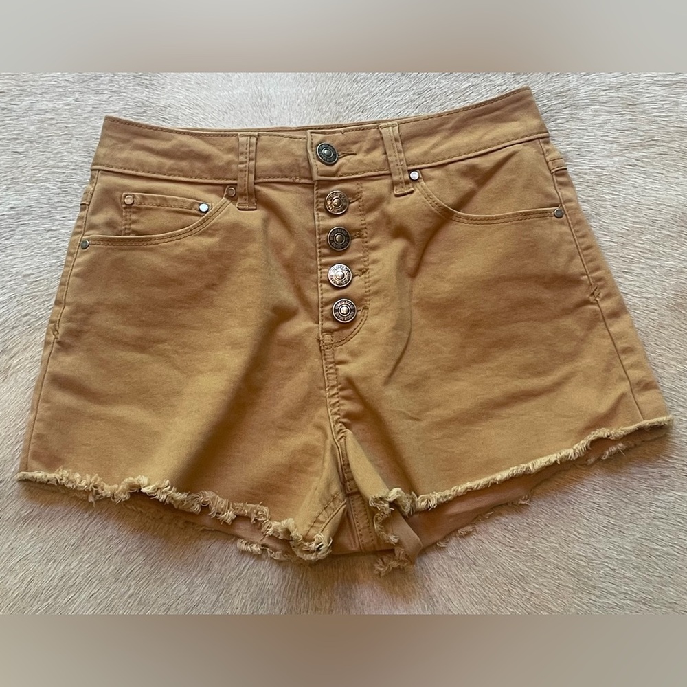 Rewash Butterscotch Colored Women Jean Shorts